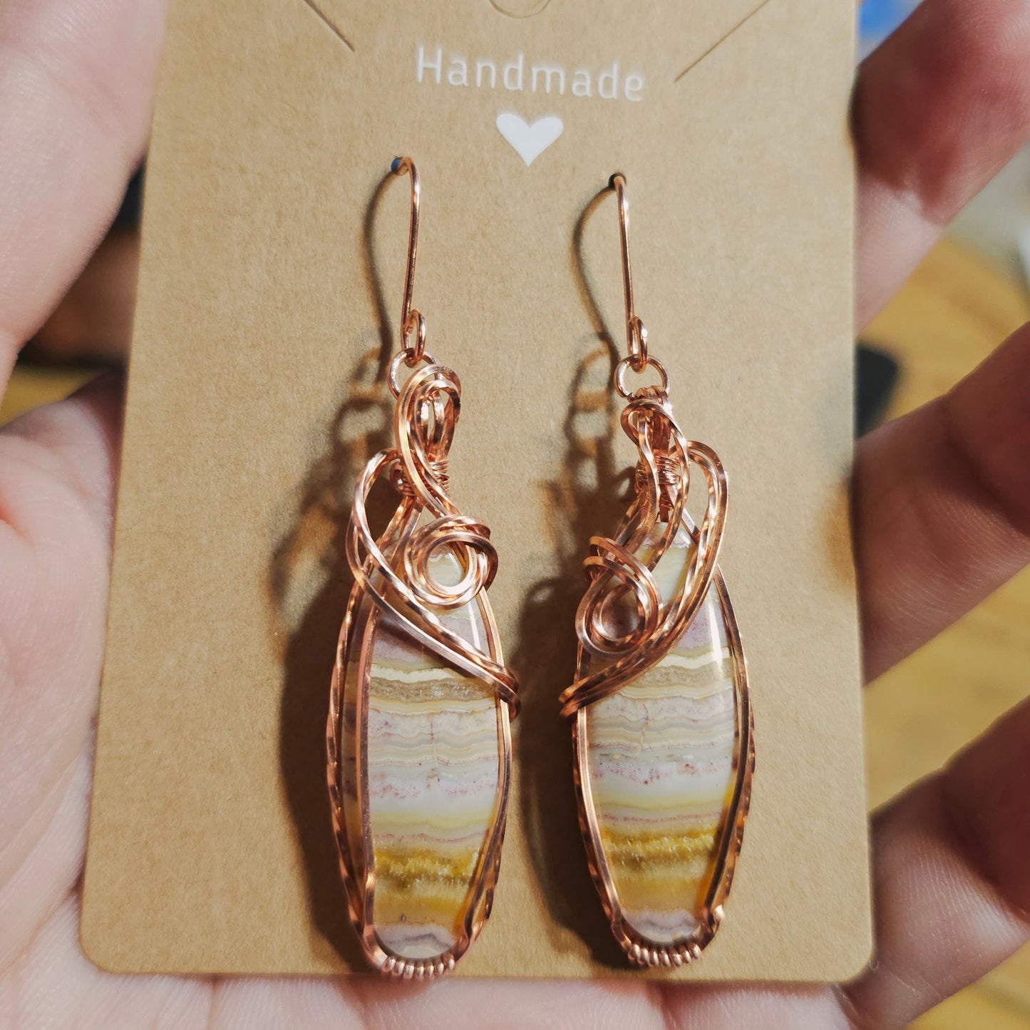 Lace Agate Earrings