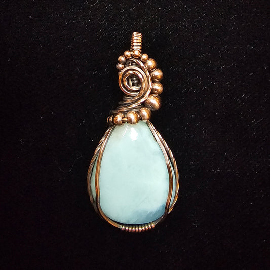 Larimar Beaded Pendant