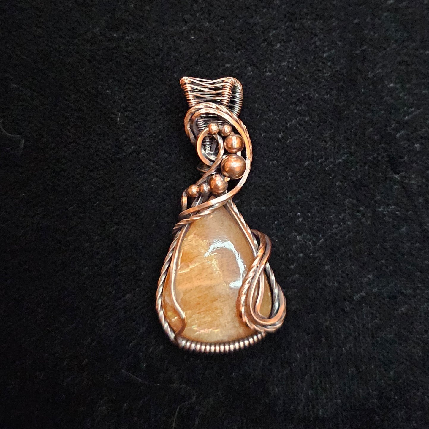 Sunstone Swirl Pendant