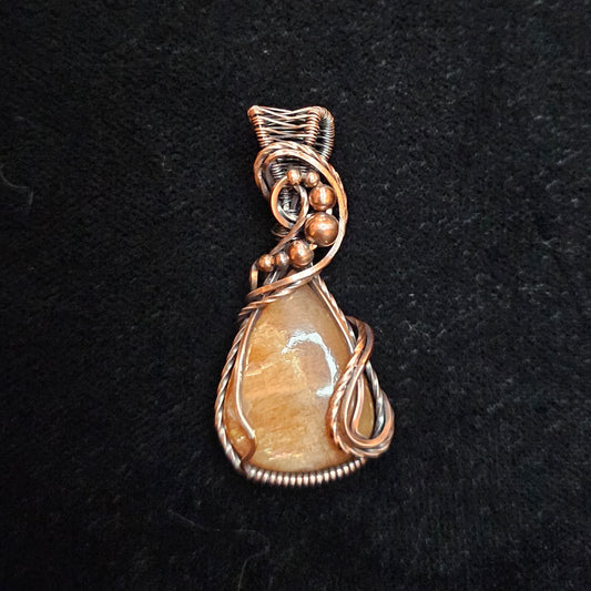 Sunstone Swirl Pendant