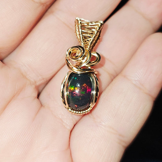 Black Opal Pendant