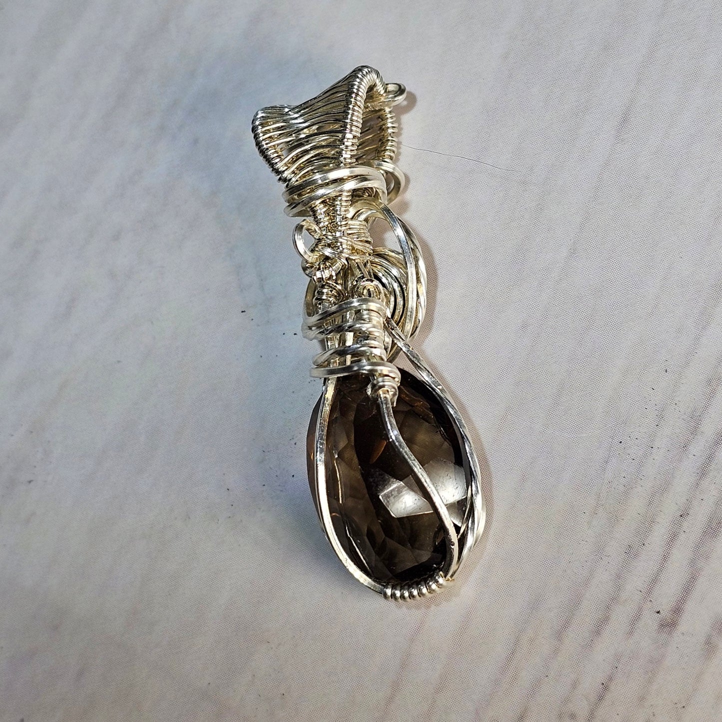 Smokey Quartz with Black Spinel