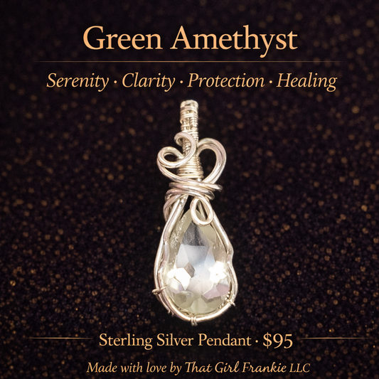 Faceted Green Amethyst