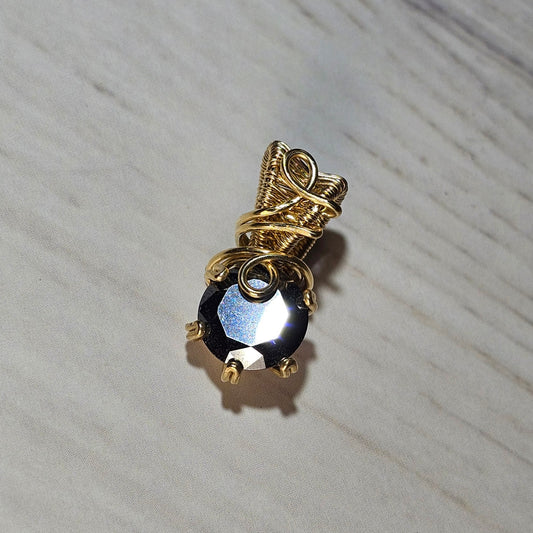 Black Moissanite Pendant