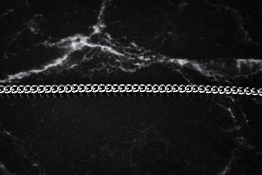 Classic 304 Stainless Steel Curb Chain Necklace (2mm) – Custom Cut w/ Lobster Clasp