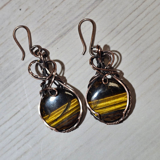 Tiger Eye Earrings