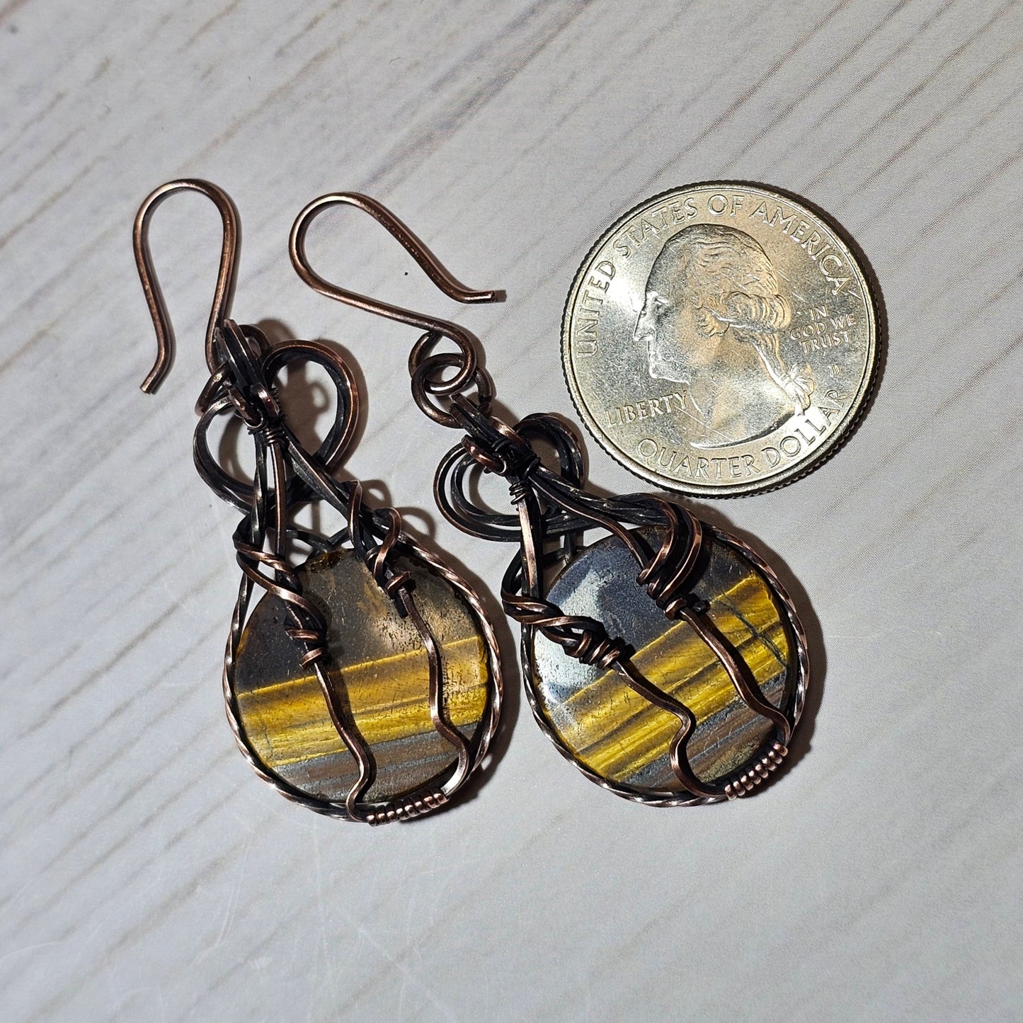 Tiger Eye Earrings