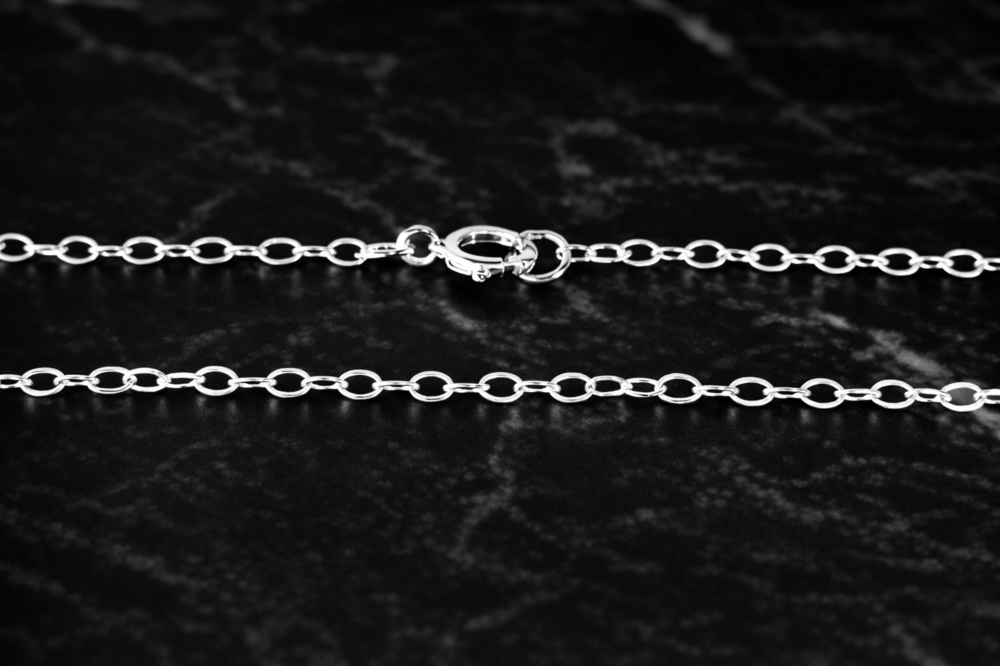 Sterling Silver Flat Cable Chain Necklace (1.4mm)